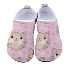 Cat Pattern Pink Cartoon Women s Sock-style Water Shoes