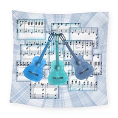Guitar Acoustic Music Art Square Tapestry (large)