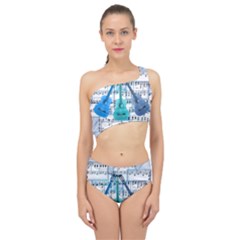Guitar Acoustic Music Art Spliced Up Two Piece Swimsuit by Pakjumat