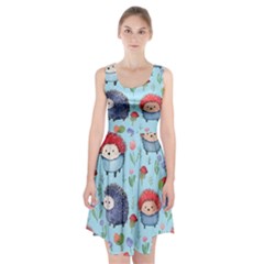 Hedgehogs Animal Racerback Midi Dress by Pakjumat