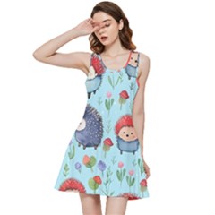 Hedgehogs Animal Inside Out Racerback Dress by Pakjumat