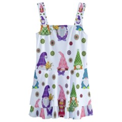 Gnomes Seamless Fantasy Pattern Kids  Layered Skirt Swimsuit by Pakjumat