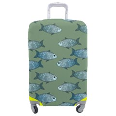 Fishes Pattern Background Luggage Cover (medium) by Pakjumat