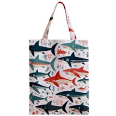Fish Shark Animal Pattern Zipper Classic Tote Bag