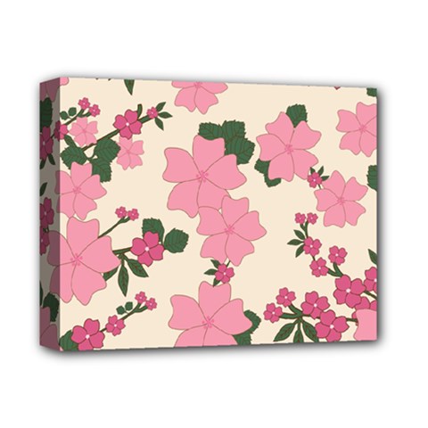 Floral Vintage Flowers Deluxe Canvas 14  X 11  (stretched) by Dutashop