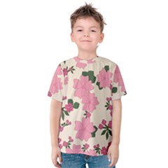 Floral Vintage Flowers Kids  Cotton T-shirt