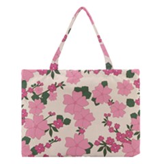 Floral Vintage Flowers Medium Tote Bag by Dutashop