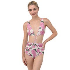 Floral Vintage Flowers Tied Up Two Piece Swimsuit