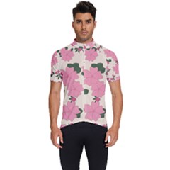 Floral Vintage Flowers Men s Short Sleeve Cycling Jersey by Dutashop