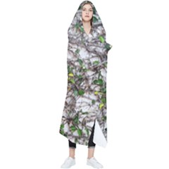 Climbing Plant At Outdoor Wall Wearable Blanket by dflcprintsclothing