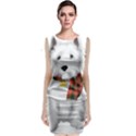 West Highland White Terrier T- Shirt Cute West Highland White Terrier Drawing T- Shirt Classic Sleeveless Midi Dress View1