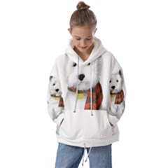 West Highland White Terrier T- Shirt Cute West Highland White Terrier Drawing T- Shirt Kids  Oversized Hoodie by ZUXUMI