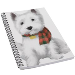 West Highland White Terrier T- Shirt Cute West Highland White Terrier Drawing T- Shirt 5 5  X 8 5  Notebook by ZUXUMI