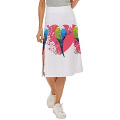 Budgerigar T- Shirt Steal Your Heart Budgerigar 04 T- Shirt Midi Panel Skirt by EnriqueJohnson