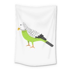 Budgerigar T- Shirt White Look Calm Budgerigar 05 T- Shirt Small Tapestry by EnriqueJohnson