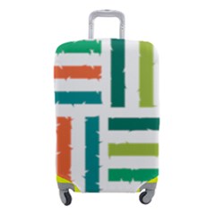 Striped Colorful Pattern Graphic Luggage Cover (small) by Pakjumat