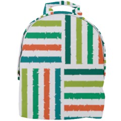 Striped Colorful Pattern Graphic Mini Full Print Backpack by Pakjumat