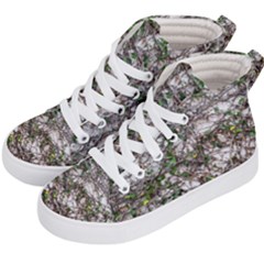 Climbing Plant At Outdoor Wall Kids  Hi-top Skate Sneakers by dflcprintsclothing