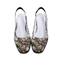 Climbing Plant At Outdoor Wall Women s Classic Slingback Heels by dflcprintsclothing