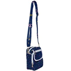 Scribble Pattern Texture Shoulder Strap Belt Bag