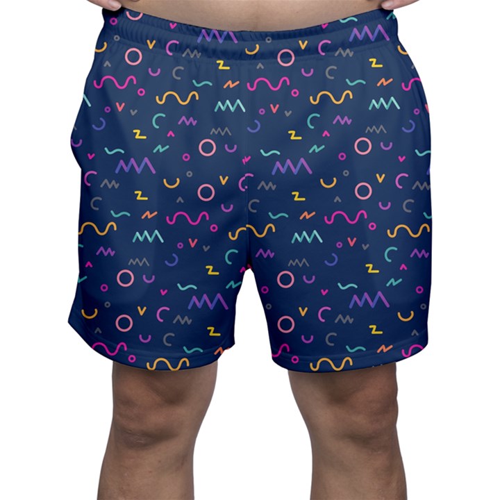 Scribble Pattern Texture Men s Shorts