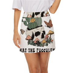 What The Fucculent T- Shirt What The Fucculent T- Shirt Mini Front Wrap Skirt by ZUXUMI