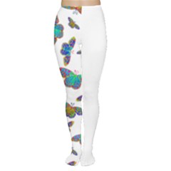 Butterflies T- Shirt Colorful Butterflies In Rainbow Colors T- Shirt Tights