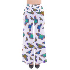 Butterflies T- Shirt Colorful Butterflies In Rainbow Colors T- Shirt So Vintage Palazzo Pants