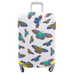 Butterflies T- Shirt Colorful Butterflies In Rainbow Colors T- Shirt Luggage Cover (Medium)