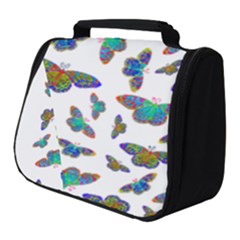 Butterflies T- Shirt Colorful Butterflies In Rainbow Colors T- Shirt Full Print Travel Pouch (Small)