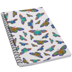 Butterflies T- Shirt Colorful Butterflies In Rainbow Colors T- Shirt 5.5  x 8.5  Notebook