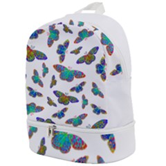 Butterflies T- Shirt Colorful Butterflies In Rainbow Colors T- Shirt Zip Bottom Backpack