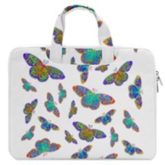 Butterflies T- Shirt Colorful Butterflies In Rainbow Colors T- Shirt Macbook Pro 13  Double Pocket Laptop Bag