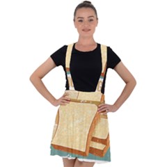 Bread Baking T- Shirt Funny Bread Baking Baker My Yeast Expecting A Bread T- Shirt Velvet Suspender Skater Skirt by JamesGoode