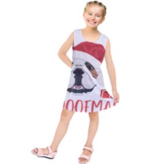 Winter T- Shirt English Bulldog Merry Christmas T- Shirt Kids  Tunic Dress by ZUXUMI