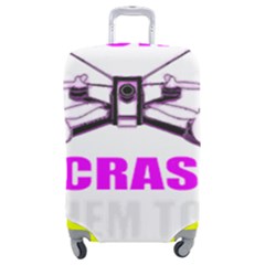 Drone Racing Gift T- Shirt Distressed F P V Race Drone Racing Drone Racer Pattern Quote T- Shirt (2) Luggage Cover (medium) by ZUXUMI