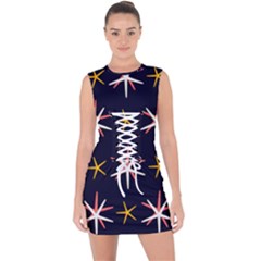 Starfish Lace Up Front Bodycon Dress