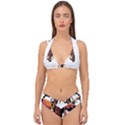 Elephant Art T- Shirtbutterfly Elephant T- Shirt Double Strap Halter Bikini Set View1