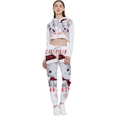 Elephant Art T- Shirtelephant T- Shirt Cropped Zip Up Lounge Set by ZUXUMI