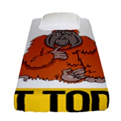 Orangutan T-shirtnope Not Today Orangutan 13 T-shirt Fitted Sheet (single Size) by EnriqueJohnson