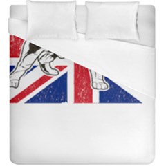 English Bulldog T- Shirt English Bulldog - English Bulldog Union Jack Flag T- Shirt Duvet Cover (king Size)
