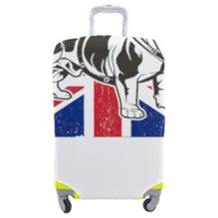 English Bulldog T- Shirt English Bulldog - English Bulldog Union Jack Flag T- Shirt Luggage Cover (medium) by ZUXUMI