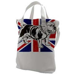 English Bulldog T- Shirt English Bulldog - English Bulldog Union Jack Flag T- Shirt Canvas Messenger Bag by ZUXUMI