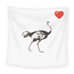 Ostrich T-shirtsteal Your Heart Ostrich 05 T-shirt Square Tapestry (large)