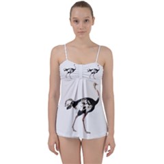 Ostrich T-shirtsteal Your Heart Ostrich 05 T-shirt Babydoll Tankini Top by EnriqueJohnson