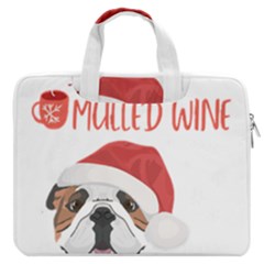 English Bulldog T- Shirt English Bulldog Mulled Wine Christmas T- Shirt Macbook Pro 16  Double Pocket Laptop Bag  by ZUXUMI