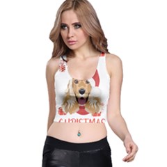 English Cocker Spaniel T- Shirt English Cocker Spaniel Merry Christmas T- Shirt (1) Racer Back Crop Top by ZUXUMI