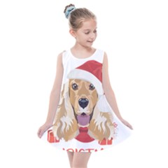 English Cocker Spaniel T- Shirt English Cocker Spaniel Merry Christmas T- Shirt (1) Kids  Summer Dress by ZUXUMI