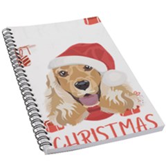 English Cocker Spaniel T- Shirt English Cocker Spaniel Merry Christmas T- Shirt (1) 5 5  X 8 5  Notebook by ZUXUMI