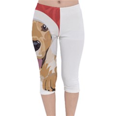 English Cocker Spaniel T- Shirt English Cocker Spaniel Merry Christmas T- Shirt (3) Velvet Capri Leggings  by ZUXUMI